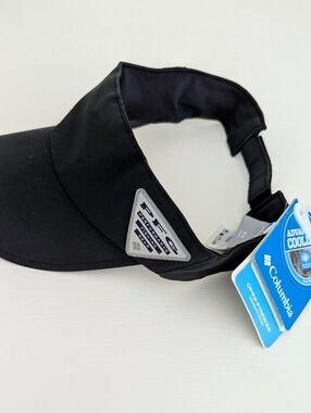 Columbia MEN'S PFG Agent Chill Visor Cap Omni Freeze Advanced Cooling Black NWT
